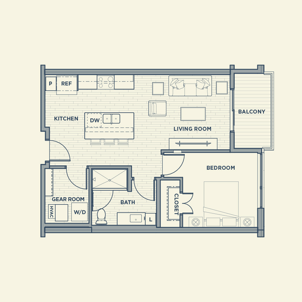 The Apiary Apts West Allis Landbylabel Apartment A3 1 Mirrored