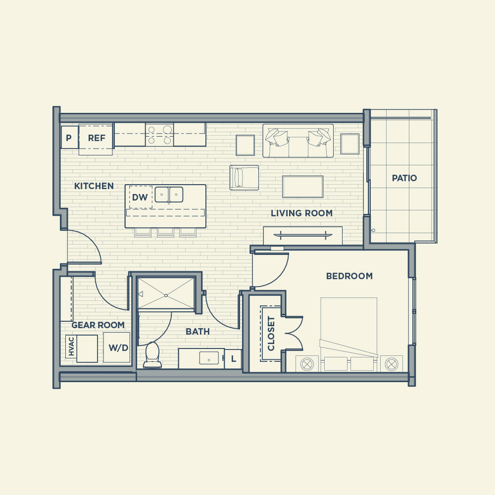 The Apiary Apts West Allis Landbylabel Apartment A3 3 Mirrored