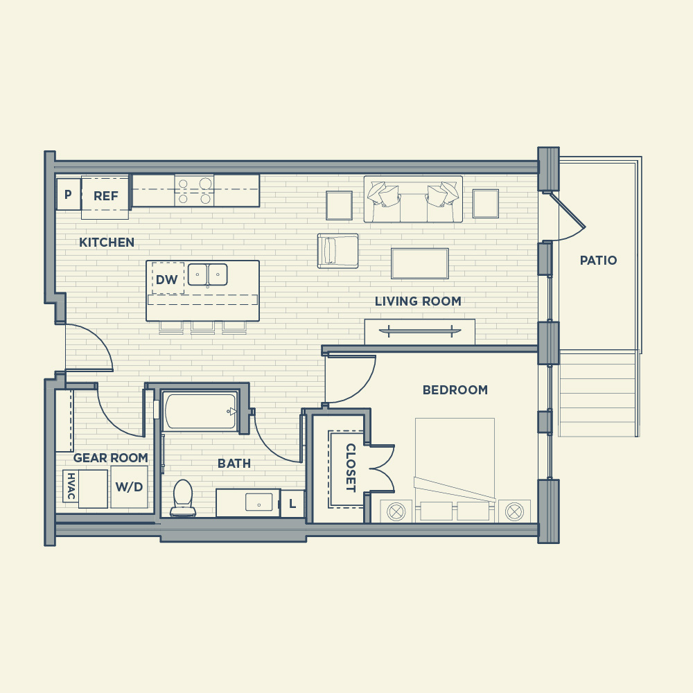 The Apiary Apts West Allis Landbylabel Apartment A4 Mirrored