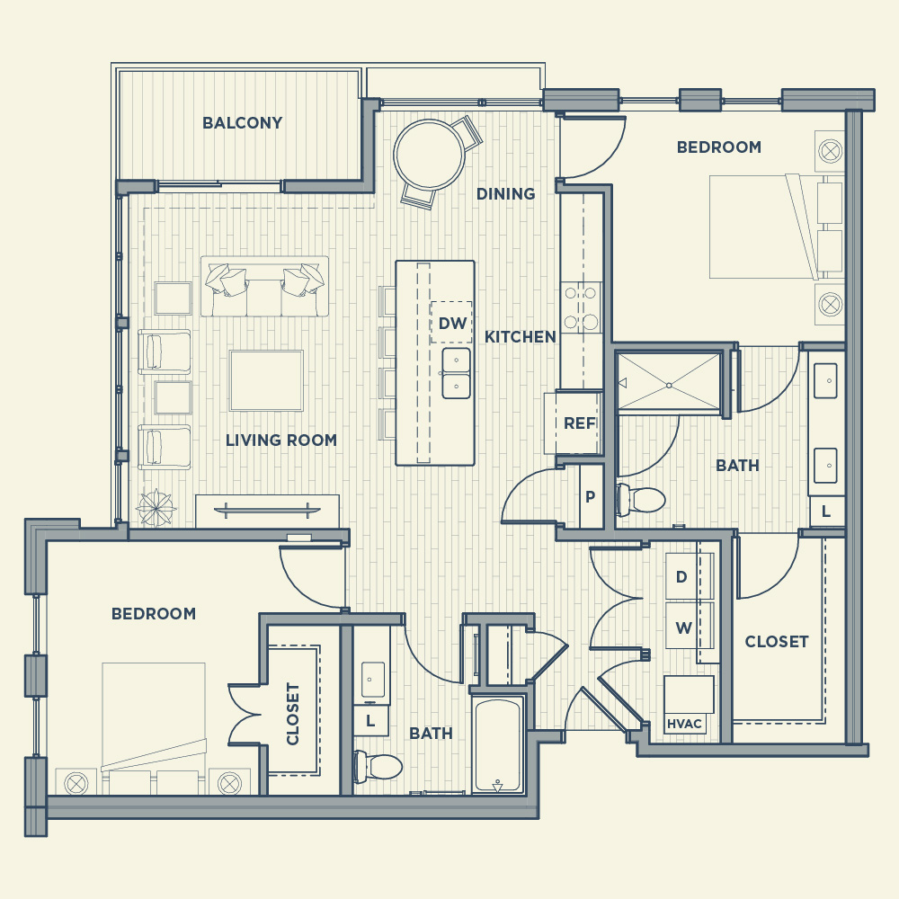 The Apiary Apts West Allis Landbylabel Apartment B5 Mirrored